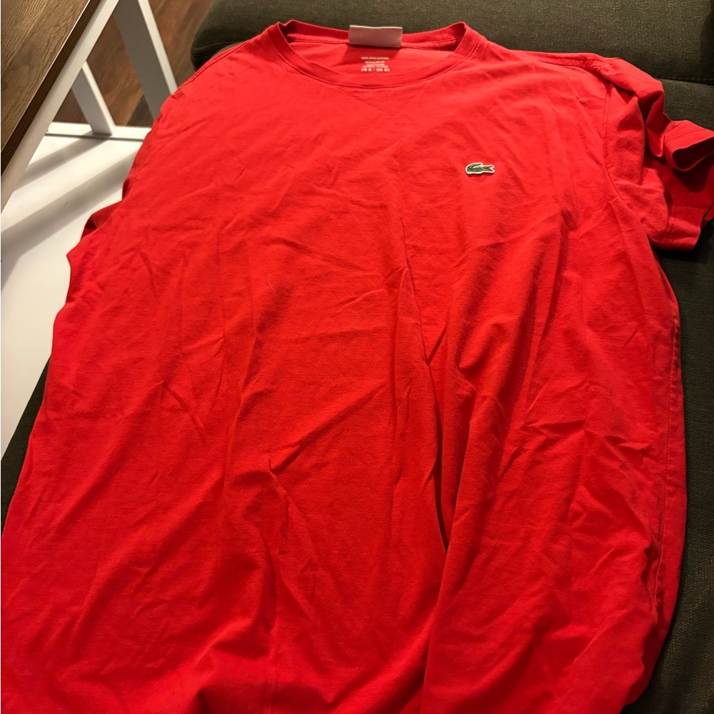 Lacoste Men's Red T-Shirt